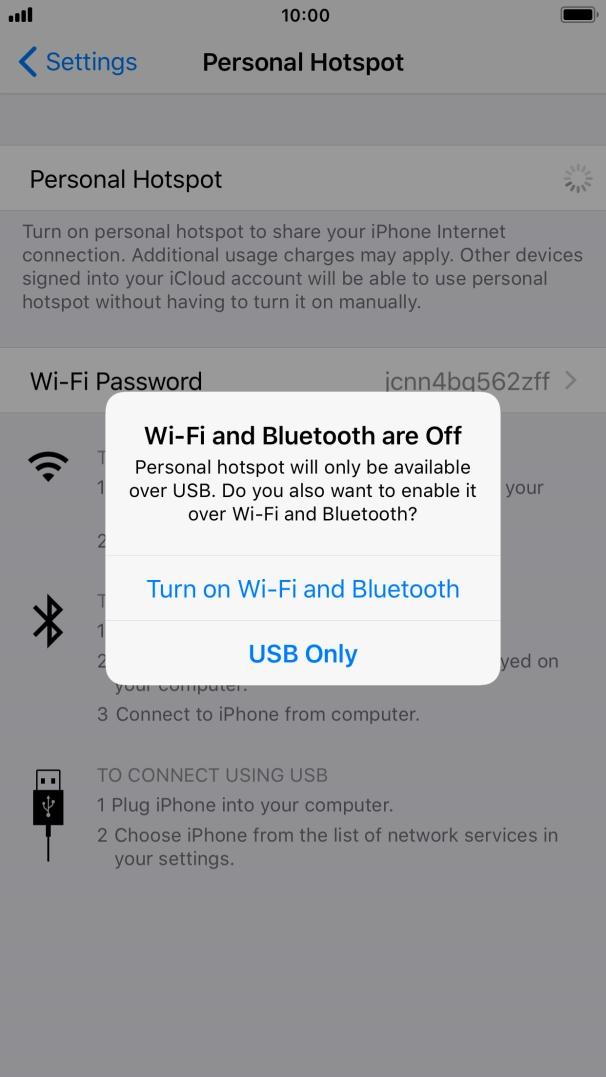 If Wi-Fi is turned off, press Turn on Wi-Fi and Bluetooth.
