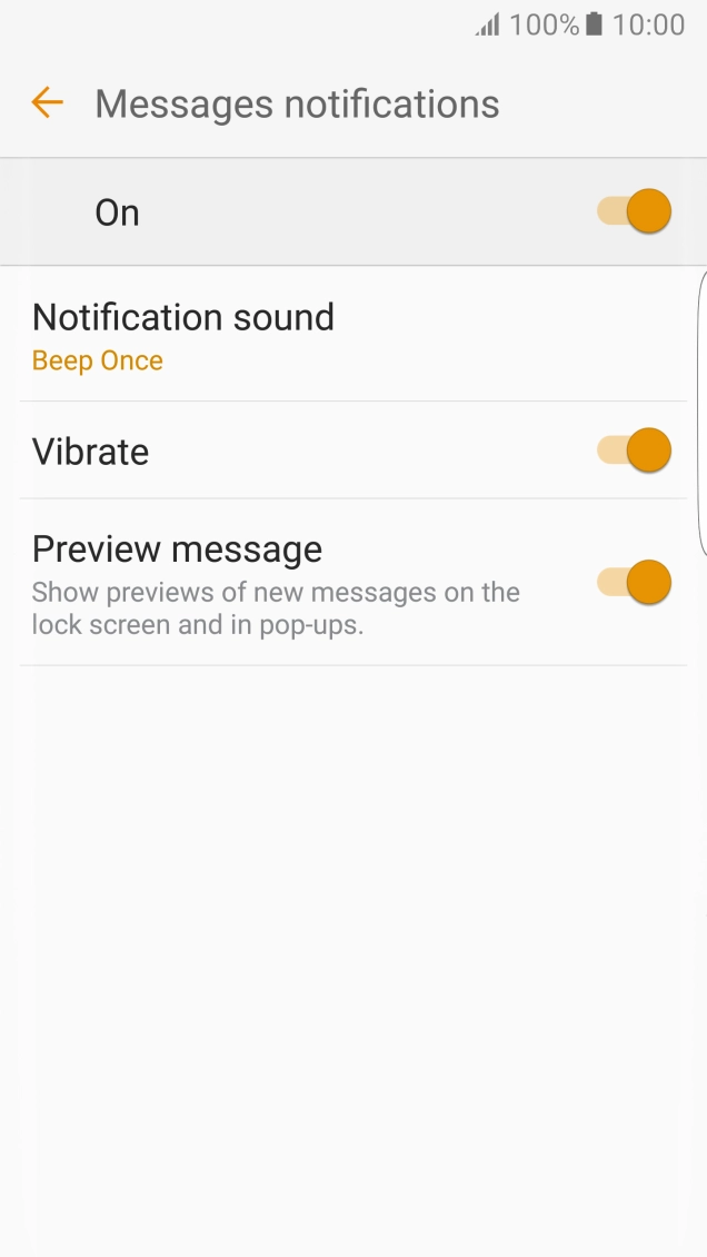 Press the Home key to return to the home screen.