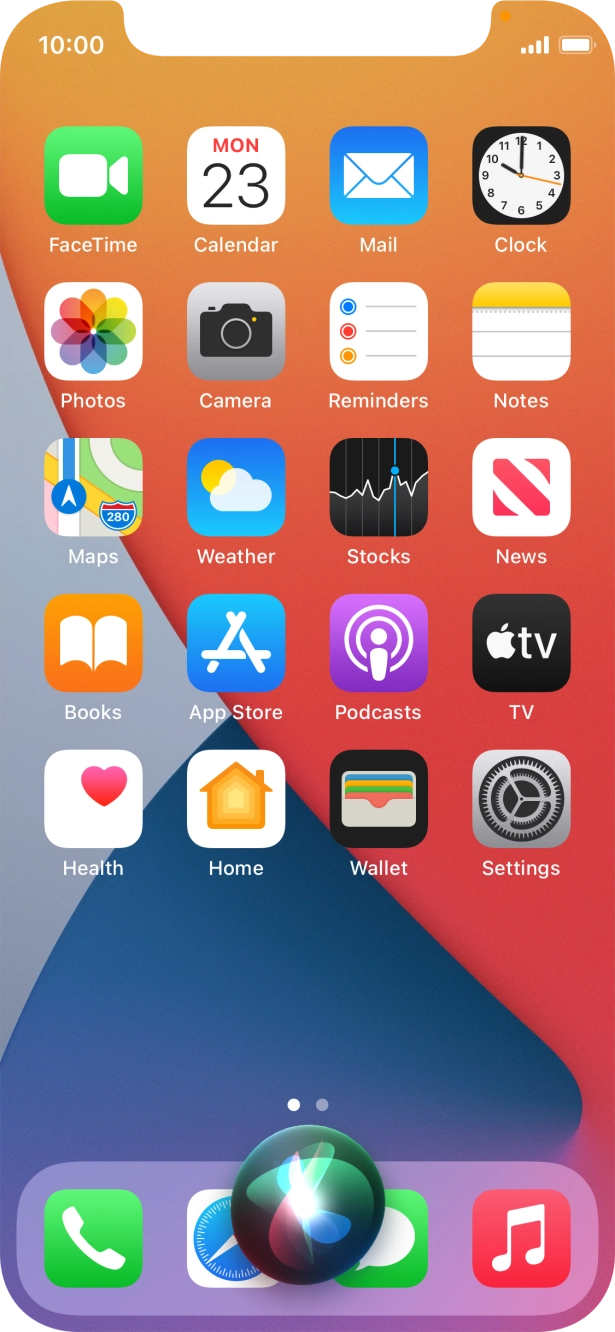 Say, in your own words, what you would like your phone to do, e.g.: CAMERA, CALL [contact], SEARCH THE WEB FOR [information].