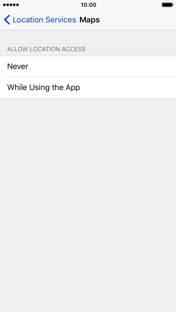 Press the required setting to turn the function on or off. Press the required setting to turn the function on or off.