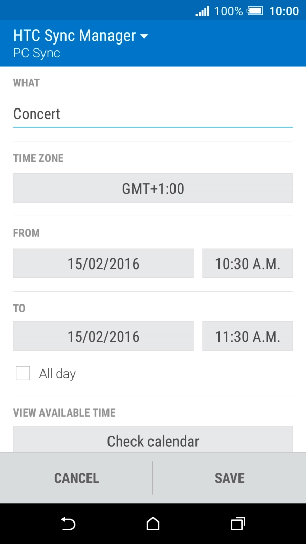 Press the fields below 