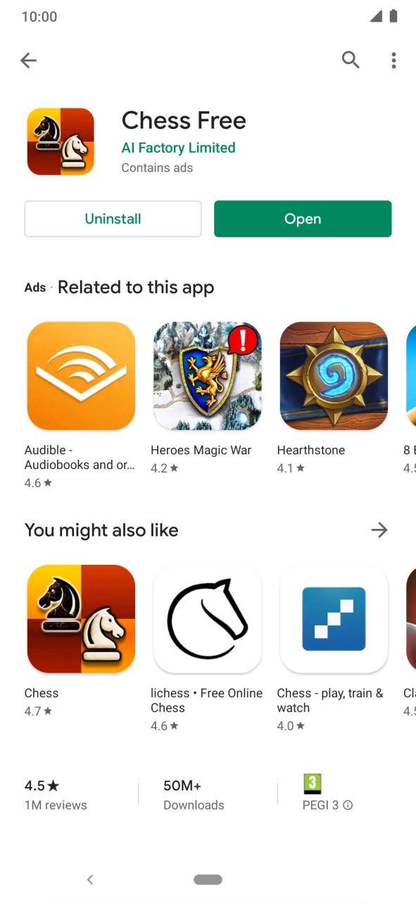 Press the Home key to return to the home screen.