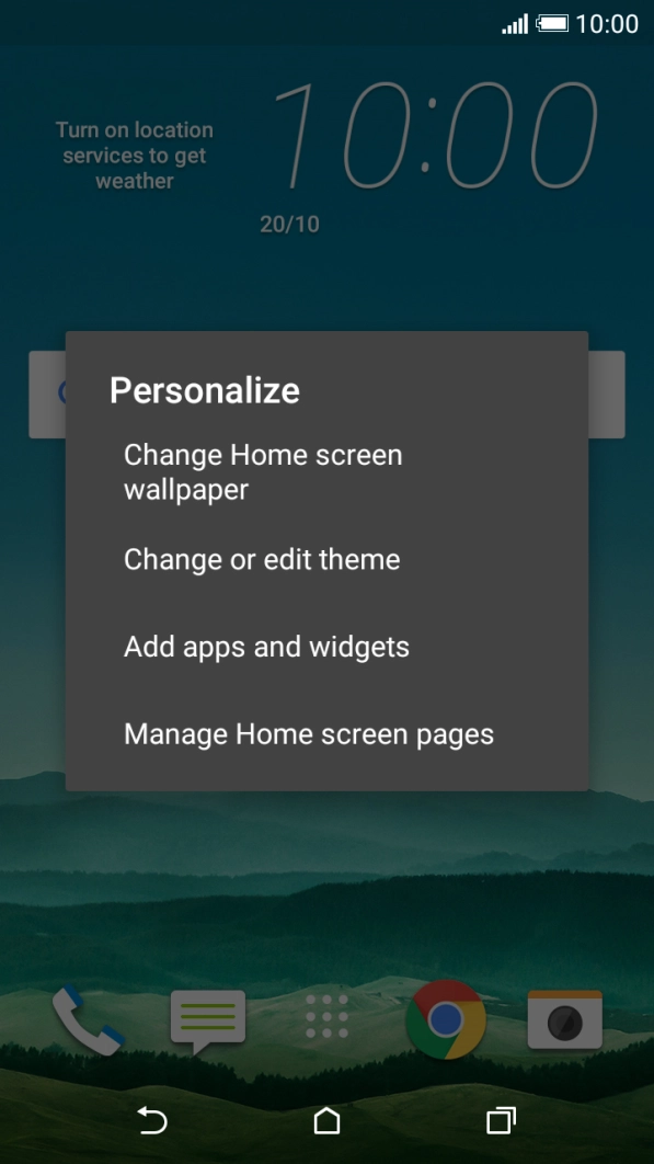 Press Change Home screen wallpaper.