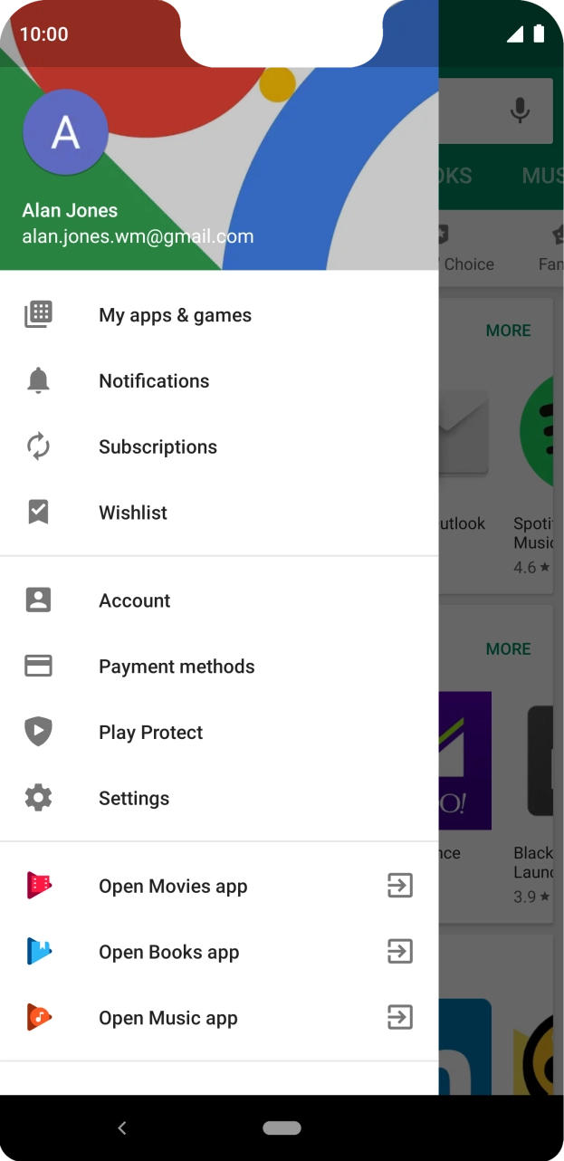 Press My apps & games.