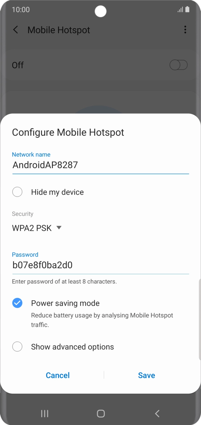 Press the field below 