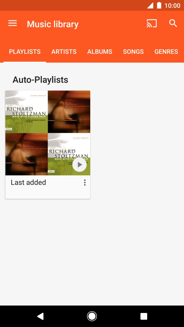 Press the required category.