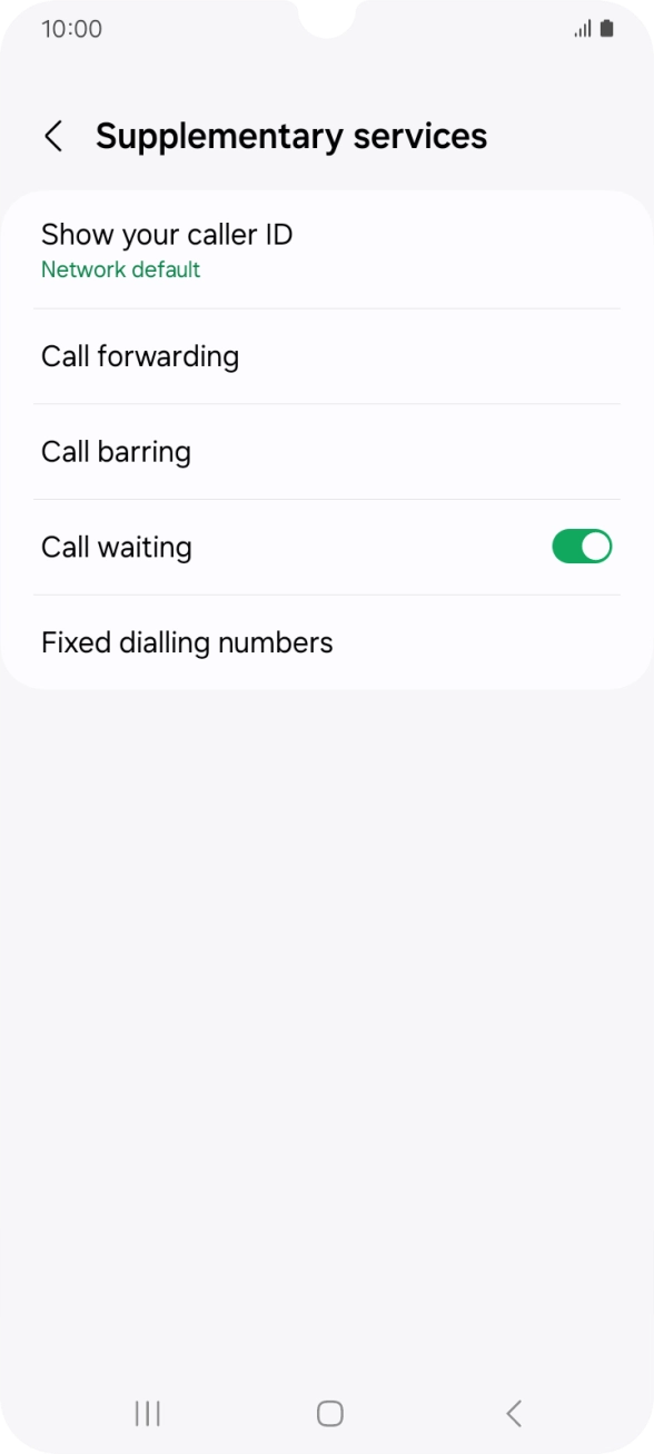 Press Show your caller ID.