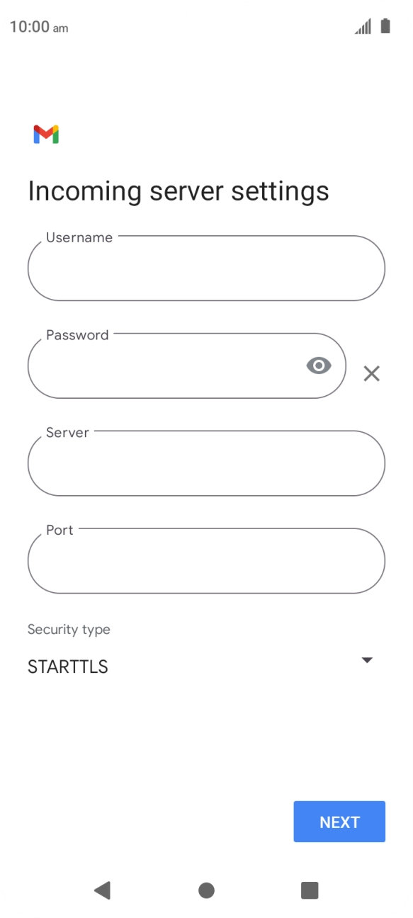 Press the field below 