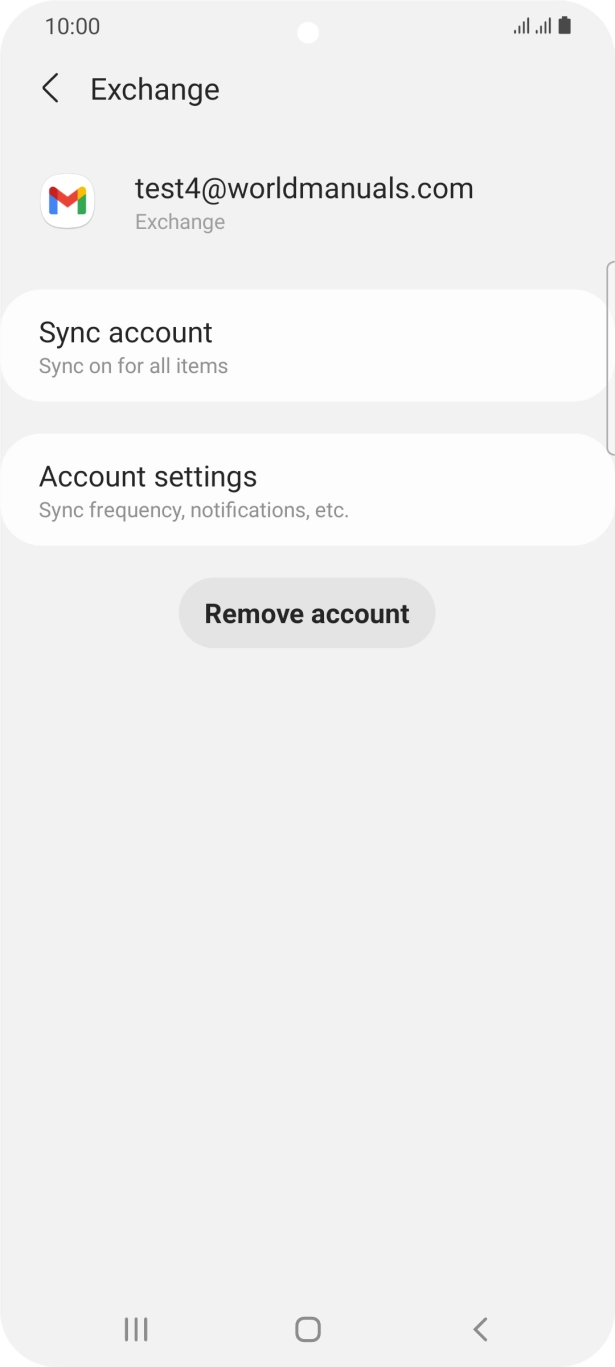 Press Account settings.