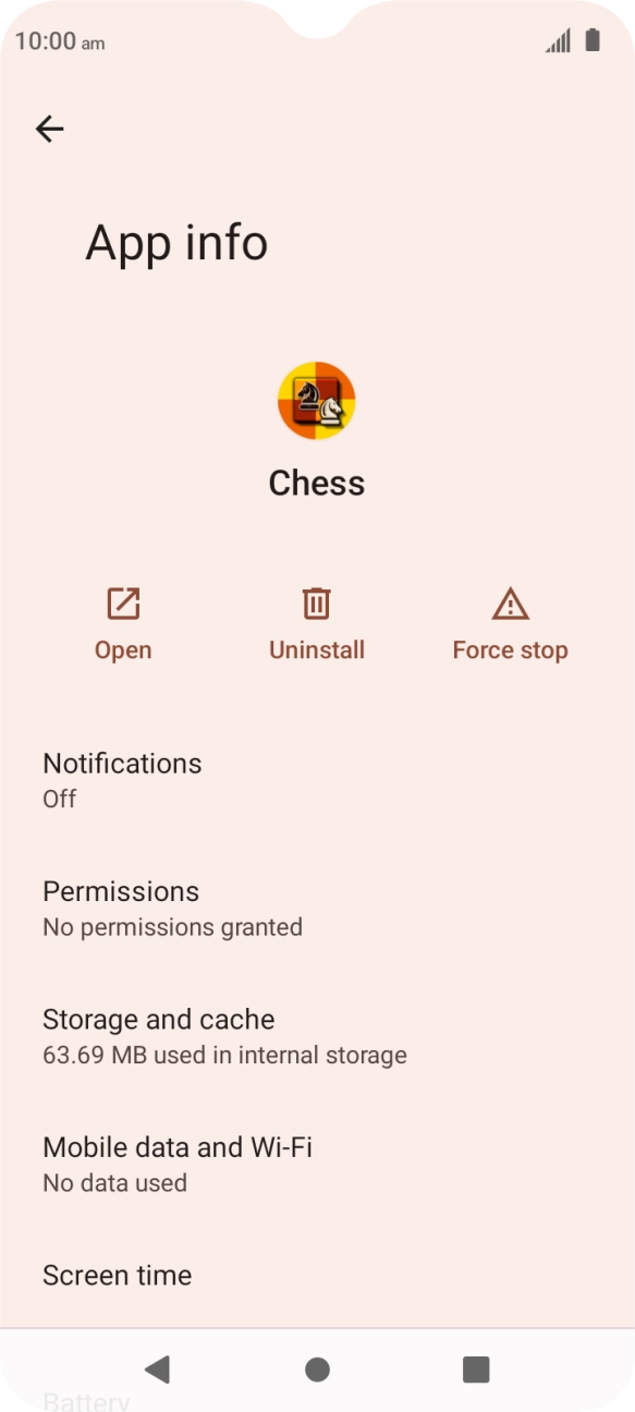 Press Storage and cache.