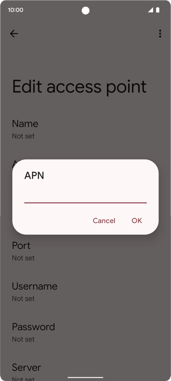 Key in telstra.wap and press OK. Key in telstra.wap and press OK.
