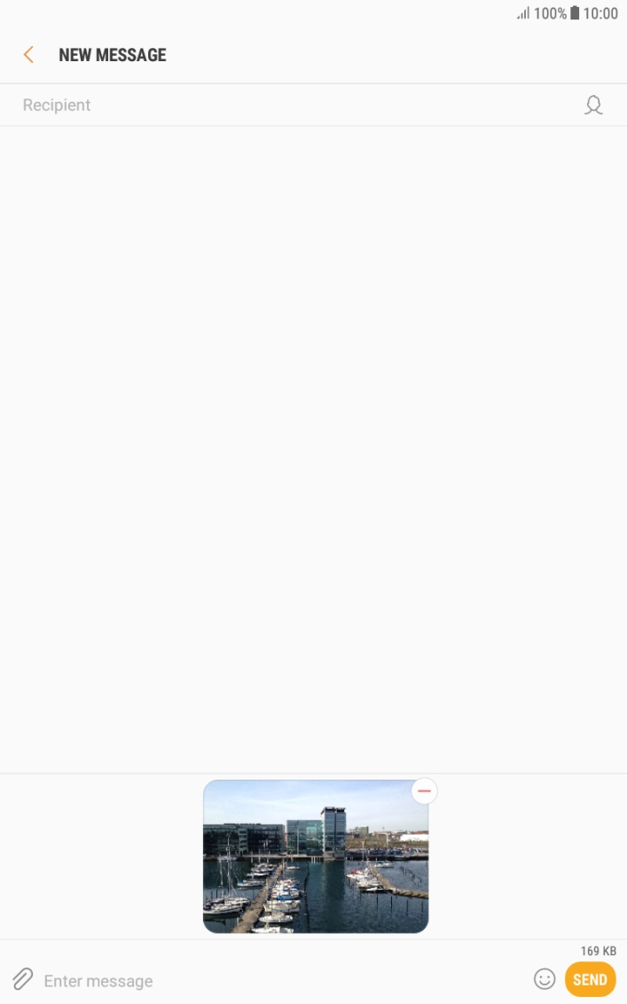 Press Recipient and key in the first letters of the recipient's name.