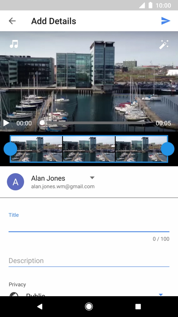Press the field below 