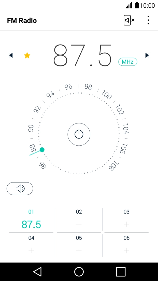 Press the required channel.