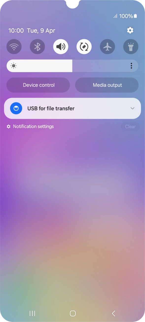 Press the drop down list.
