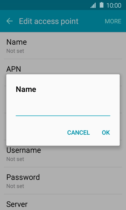 Key in Telstra MMS and press OK.