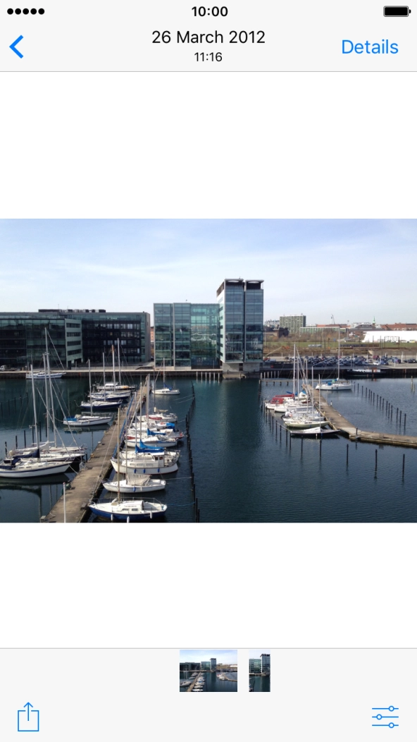 Press the share icon.