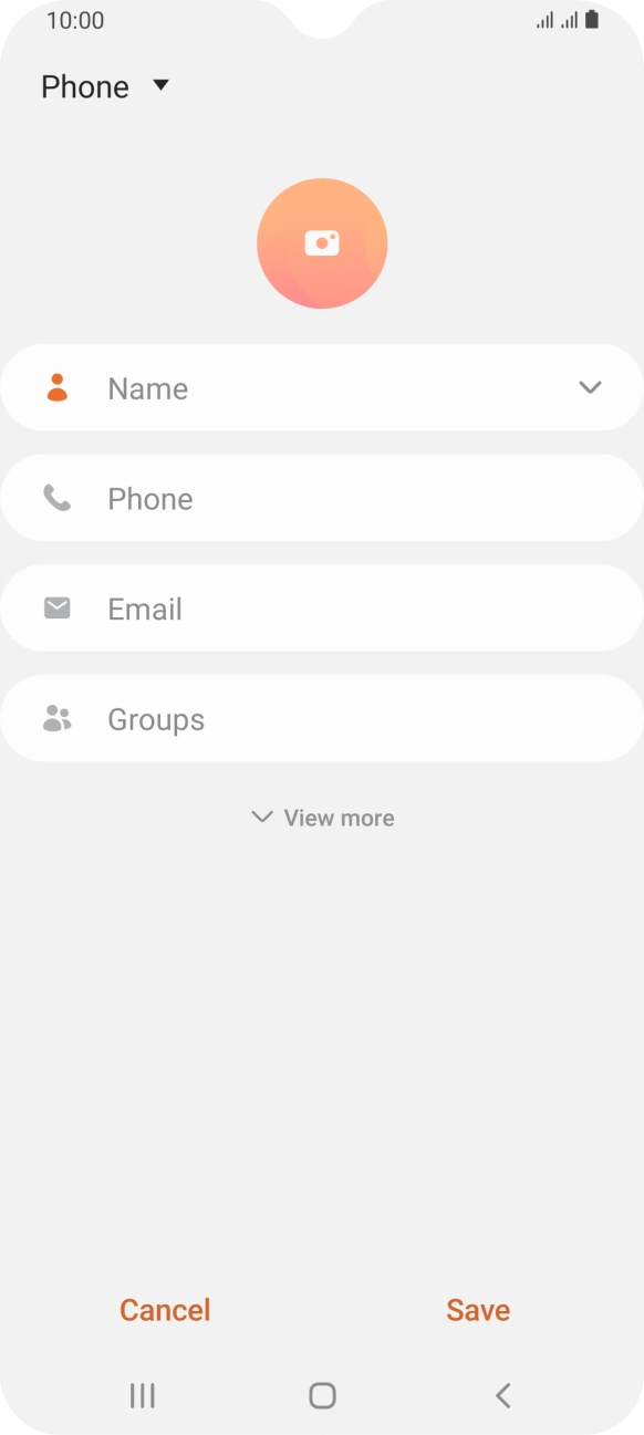 Press the address book drop down list.