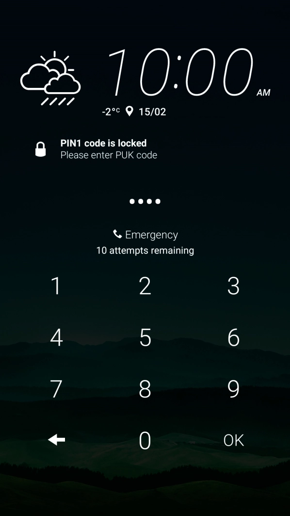 Key in the new PIN again and press OK. Key in the new PIN again and press OK.