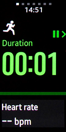 Press the Return key to pause an activity.