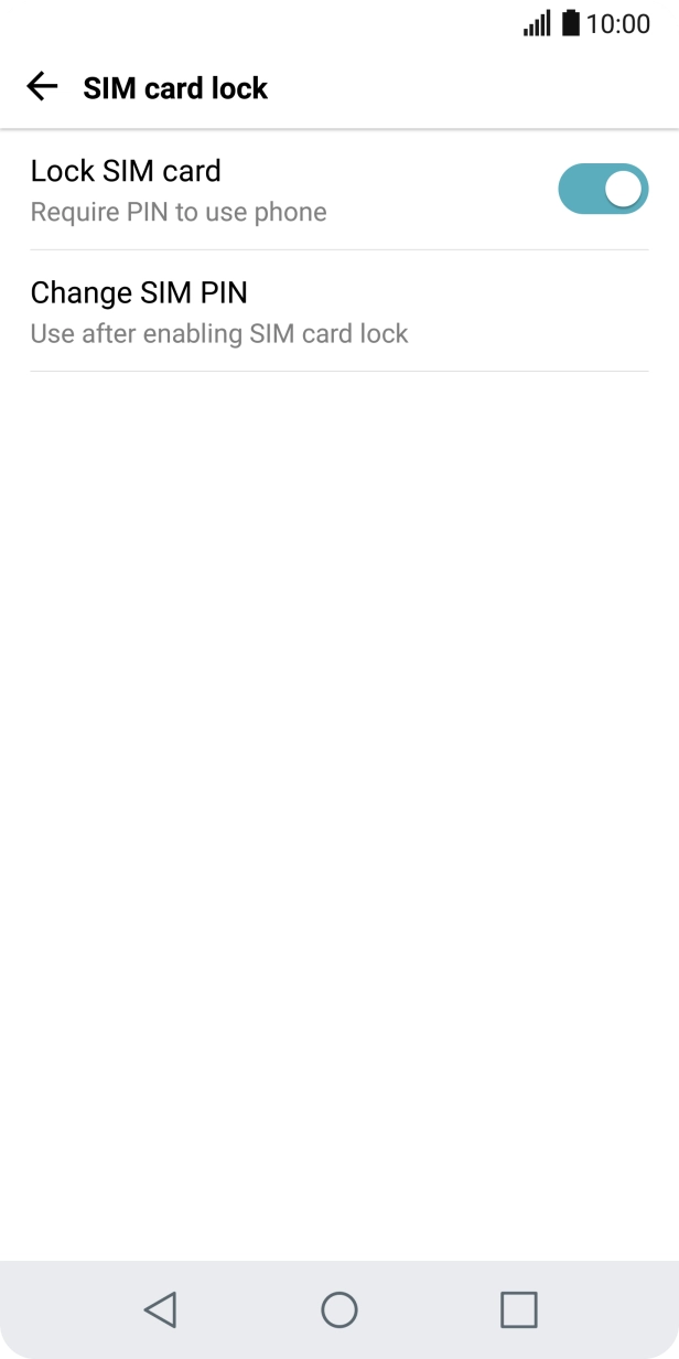 Press Change SIM PIN.