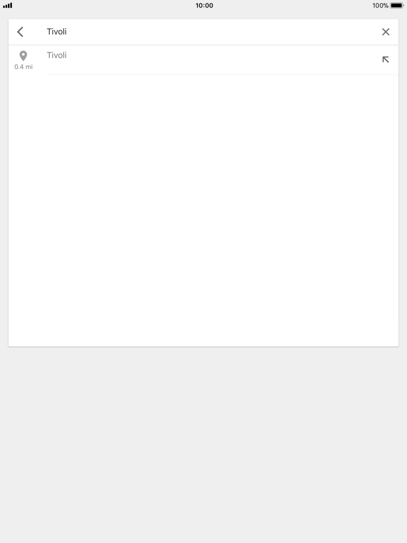 Press the required destination. Press the required destination.