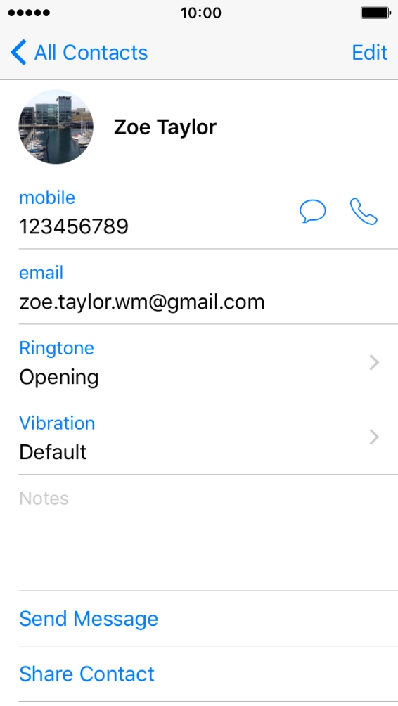Press the Home key to return to the home screen.