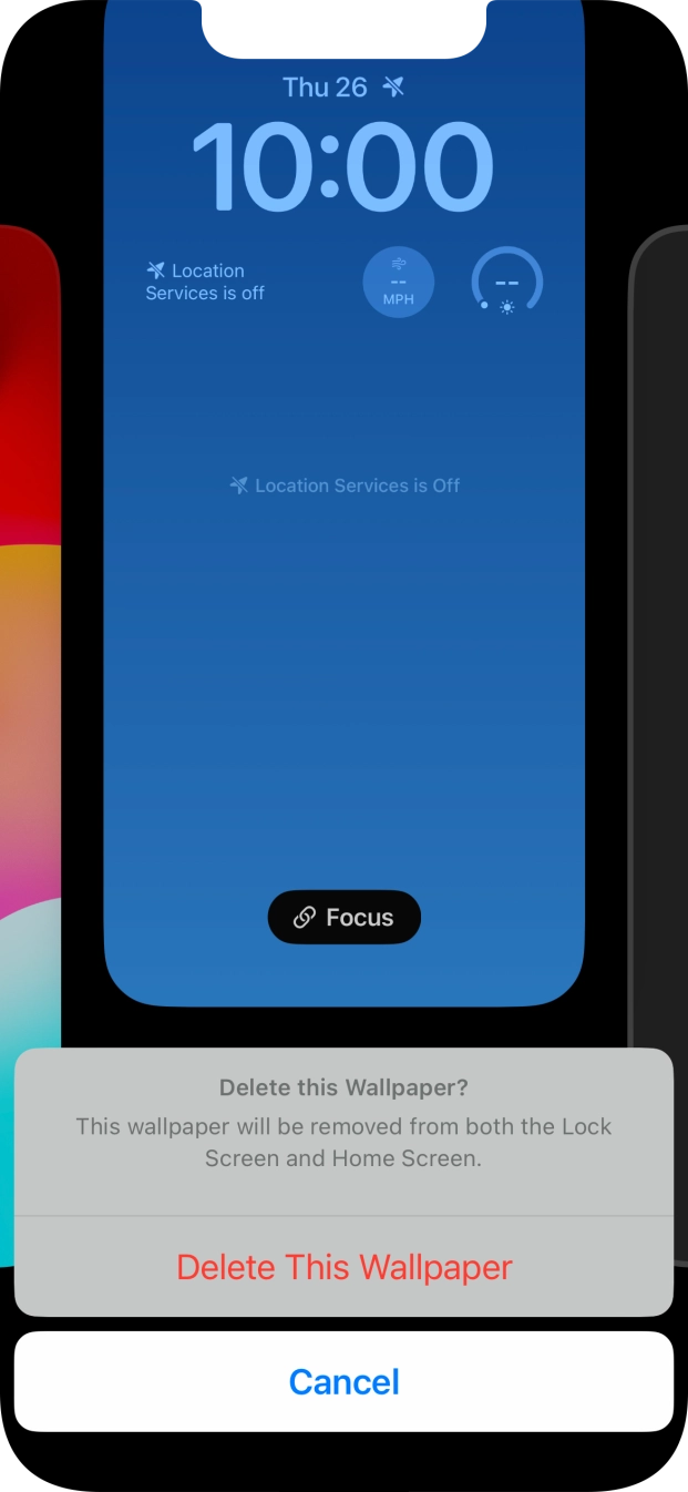 Press Delete This Wallpaper.