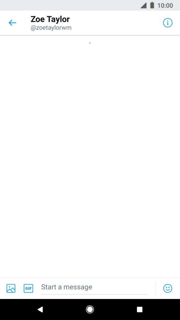 Press the text input field.