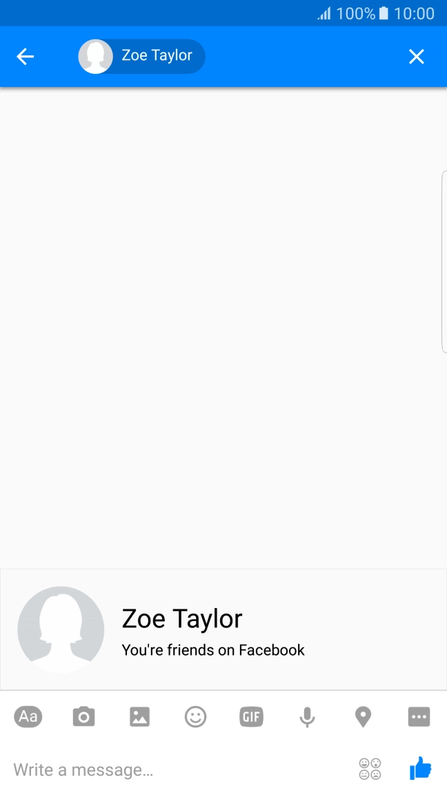 Press the text input field.
