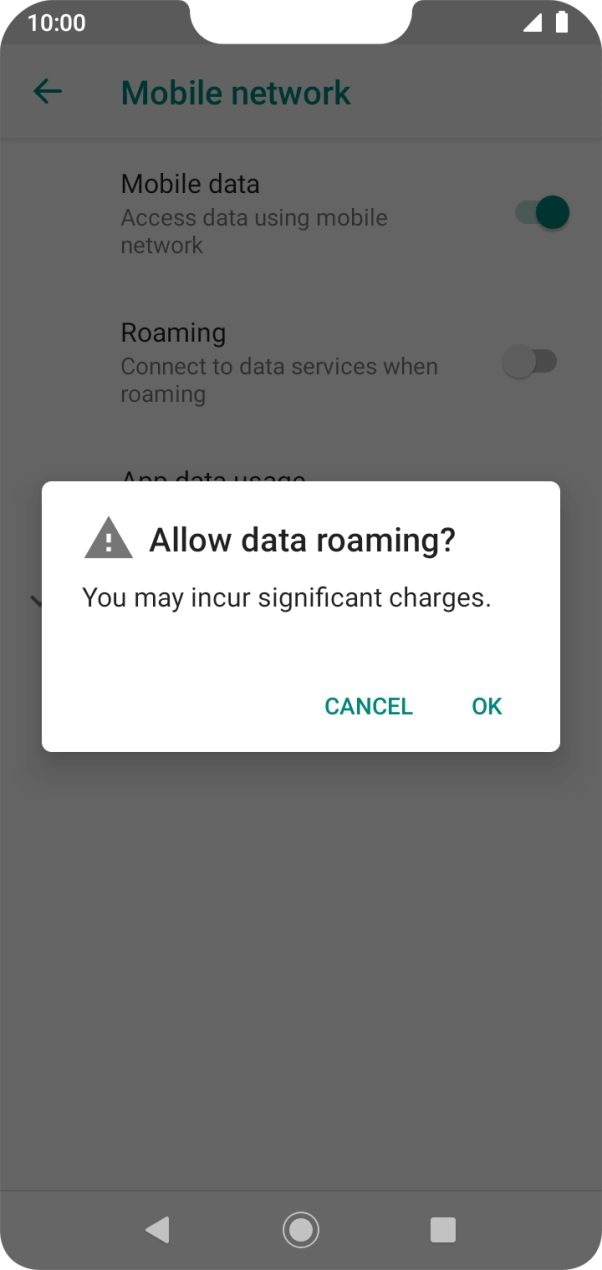 If you turn on the function, press OK.