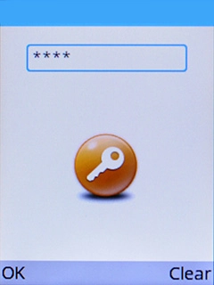 If you're asked to key in your PIN, do so and press the Left selection key.