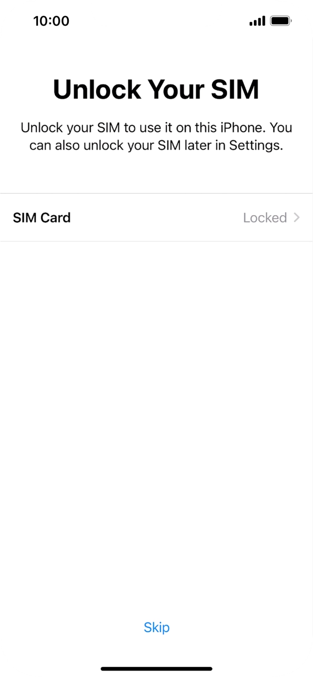 Press SIM Card. Press SIM Card.