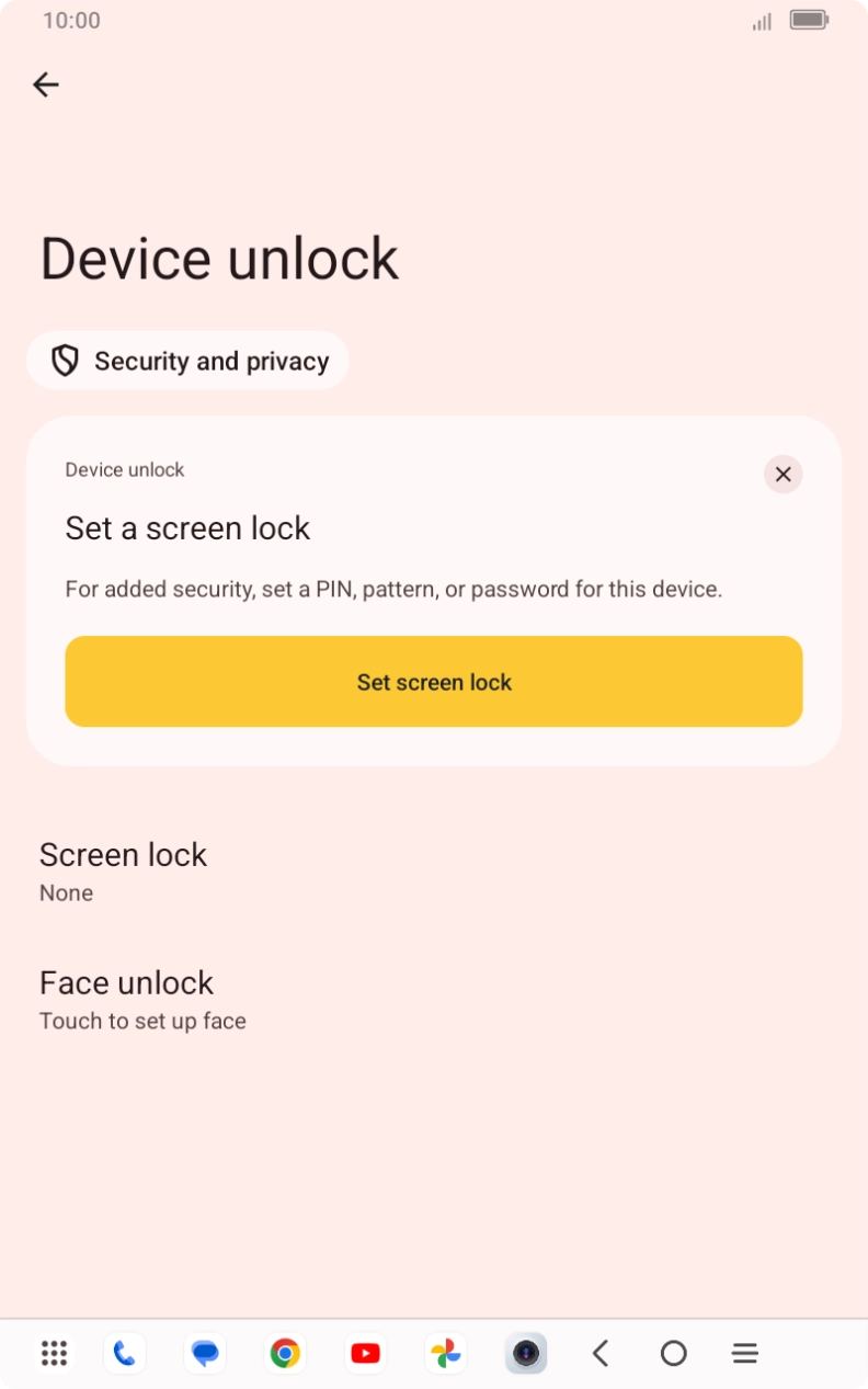 Press the Home key to return to the home screen.