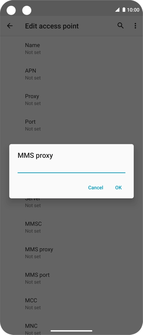 Key in 10.1.1.180 and press OK.
