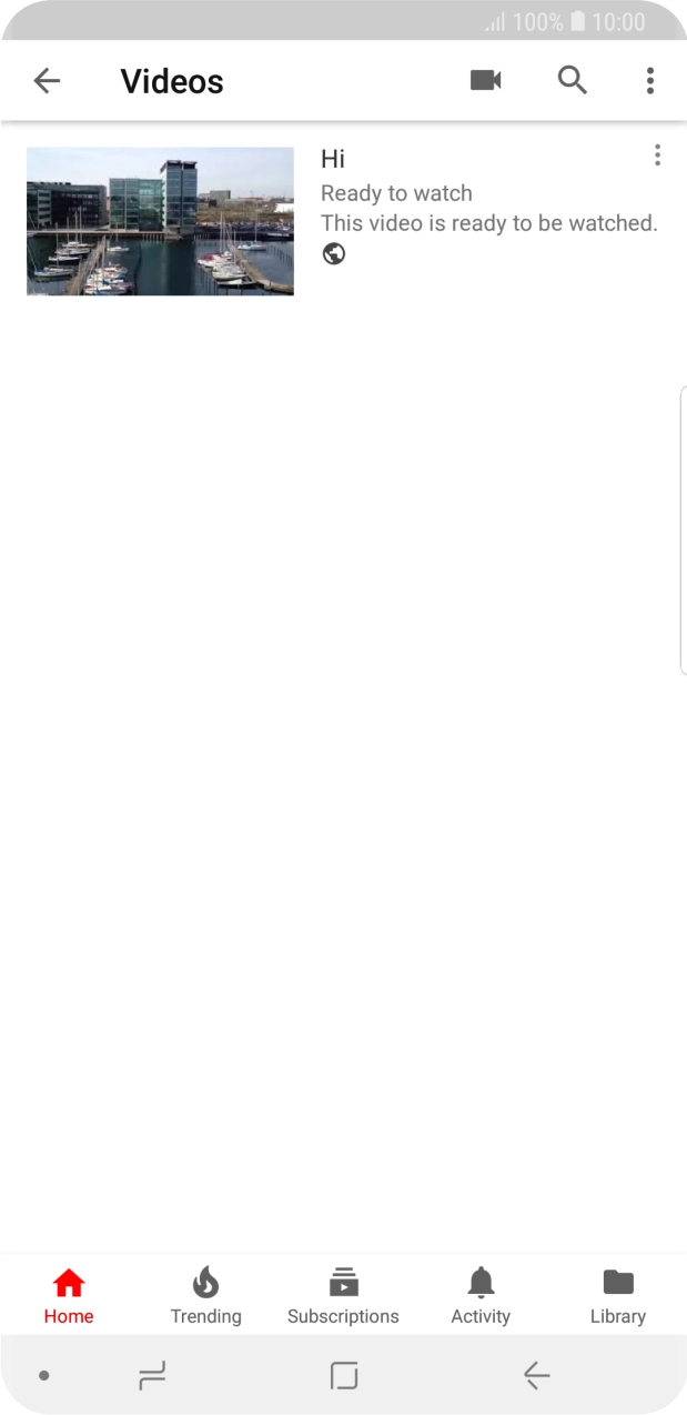 Press the search icon.