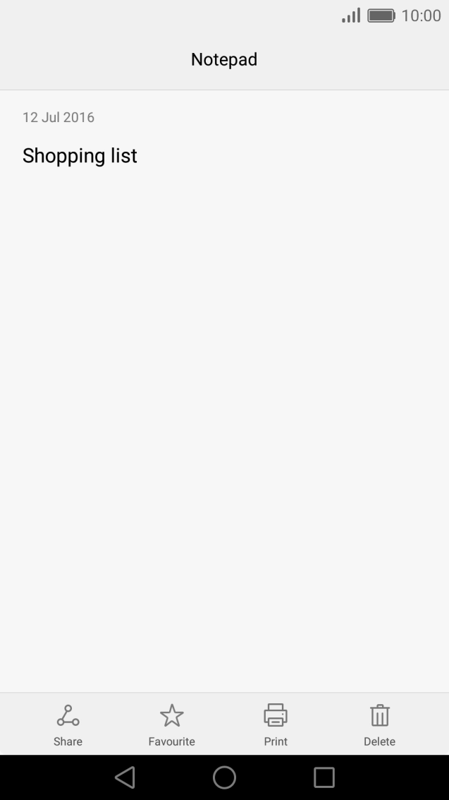 Press the Home key to return to the home screen.