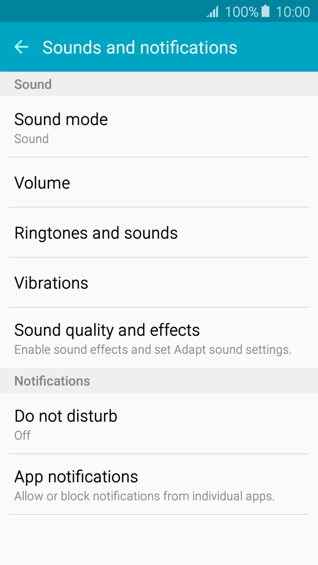 Press Ringtones and sounds.