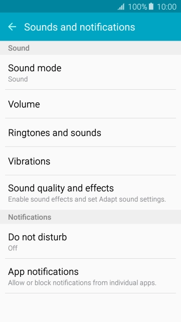 Press App notifications. Press App notifications.