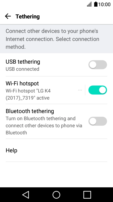 Press the Home key to return to the home screen.