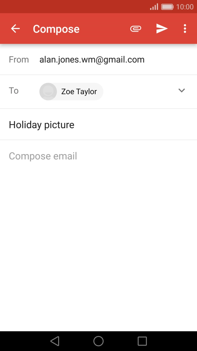 Press the text input field.