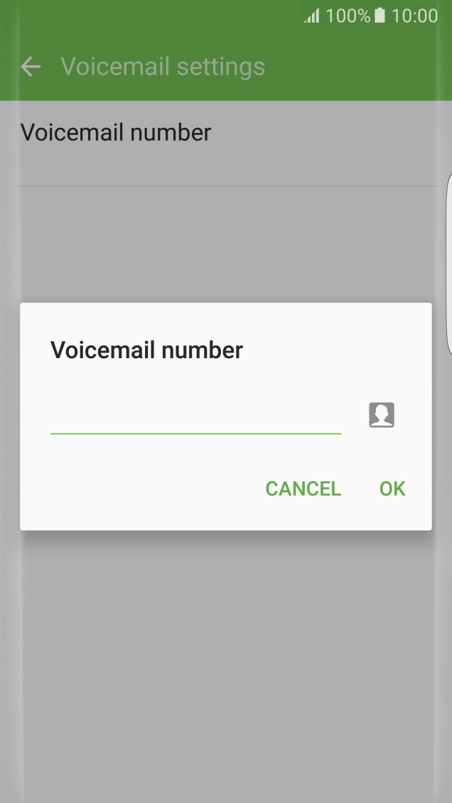Key in +61101 and press OK.