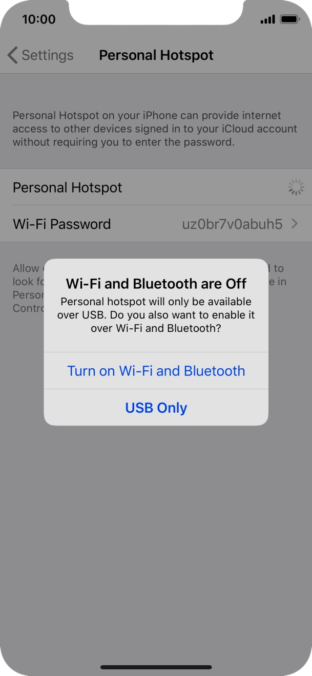 If Wi-Fi is turned off, press Turn on Wi-Fi and Bluetooth.