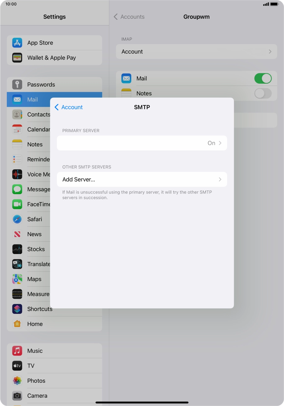 Press the field below 