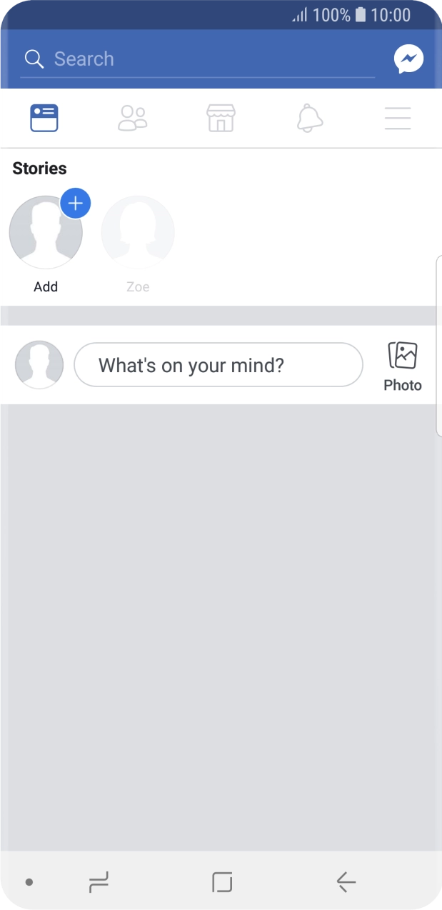 Press the text input field.