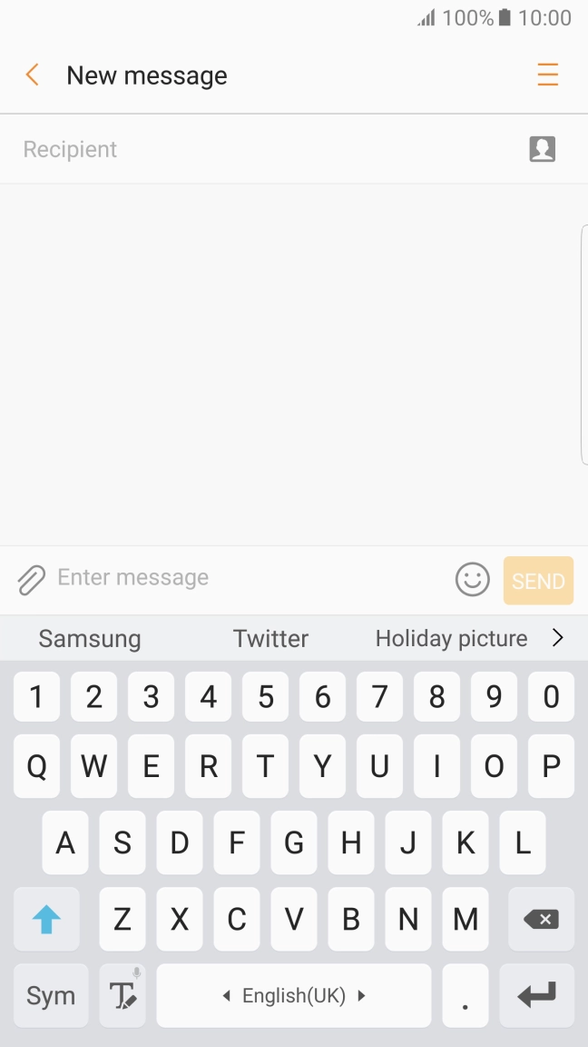 Open a new note, message or email to bring up the keypad and your phone is ready for text input.