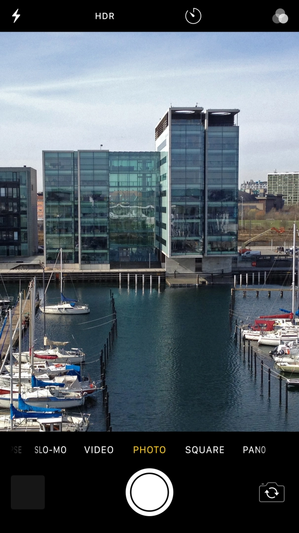 Slide your finger right or left on the screen to select VIDEO.