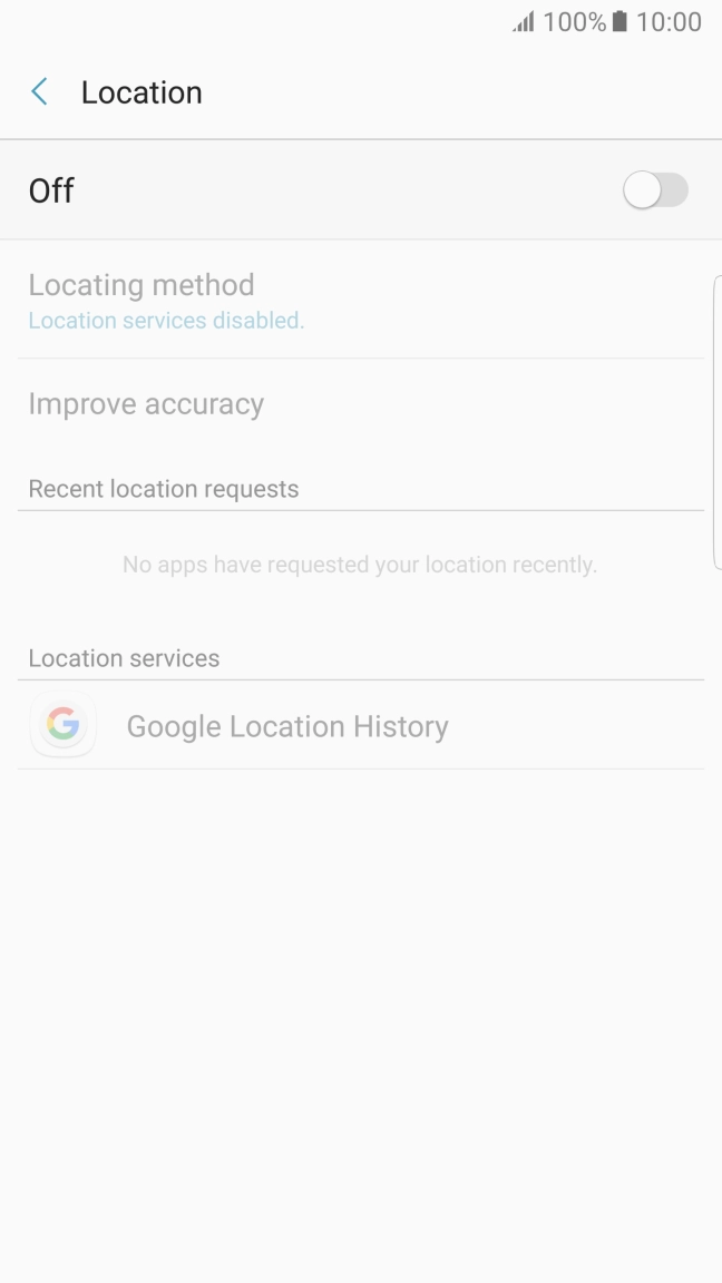 Press the indicator to turn the function on or off.