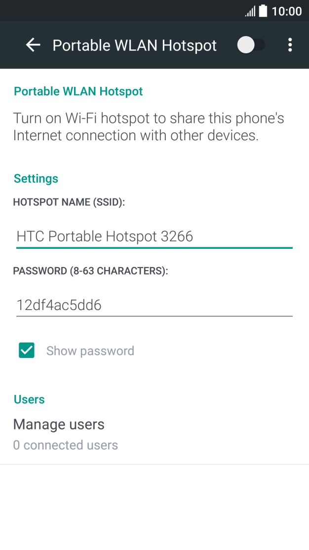 Press the field below 