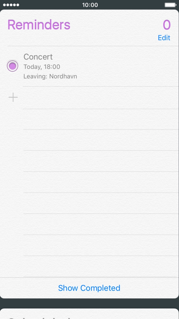 Press Show Completed.